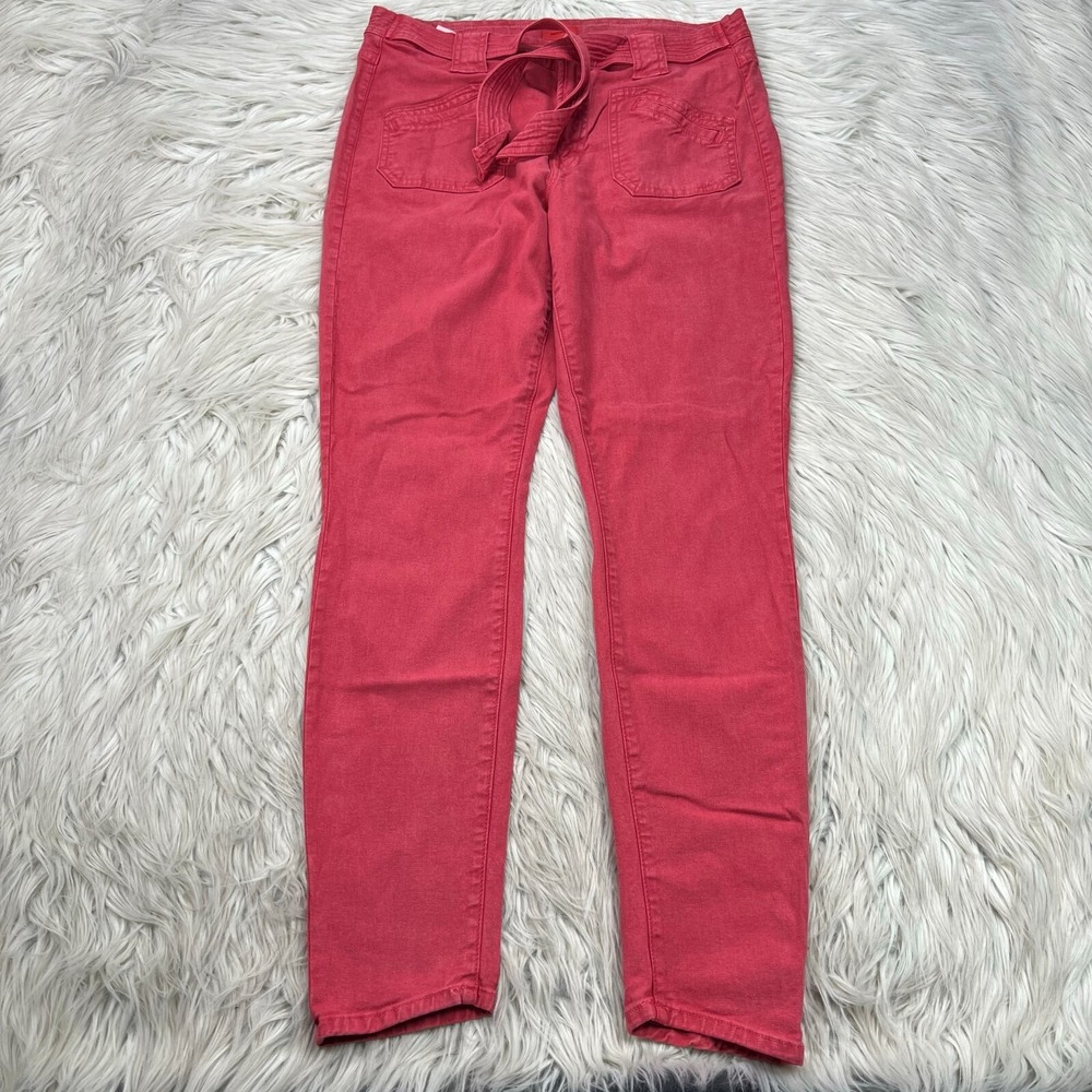 Mother Women's 32 The Tie‎ Patch Looker High Waist Jeans in Fruit Punch Red